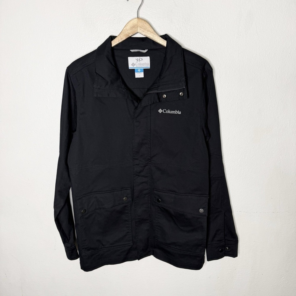 Columbia Tanner Ranch Jacket Pockets Black Utility Outdoor‎ Men's Small